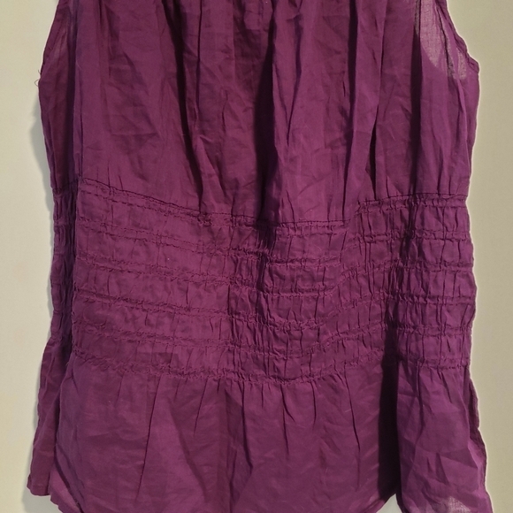 TORRID SMOCKED COTTON SPAGHETTI STRAP TOP - Picture 5 of 6